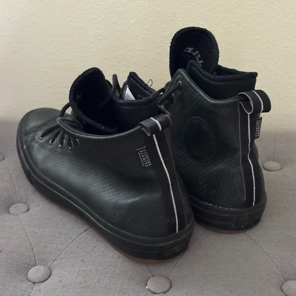 Black/ Black; Converse, High-Top Men's Sneakers; Chuck Taylor 11.5 - Picture 3 of 10